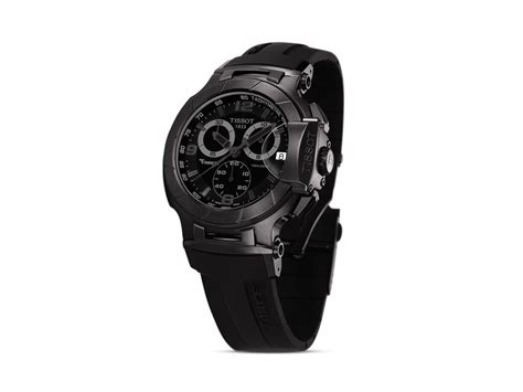 tissot t race men s black quartz chronograph sport watch 50mm in black