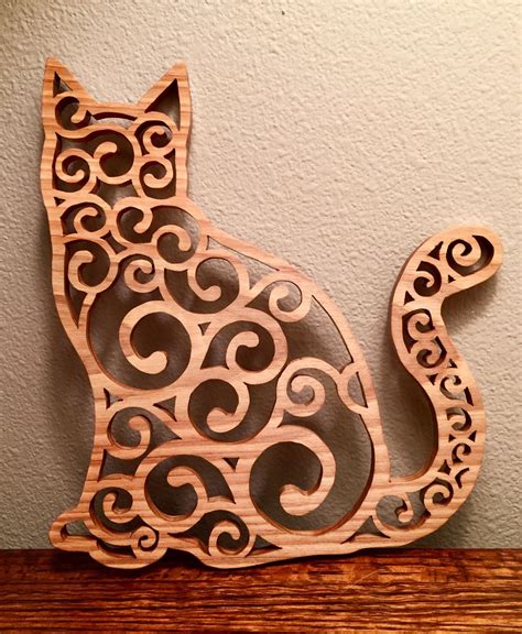 scroll  cat woodworking