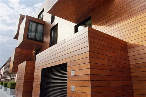 Exterior Wood Facade Wooden Composite Panels Alumtech Toronto