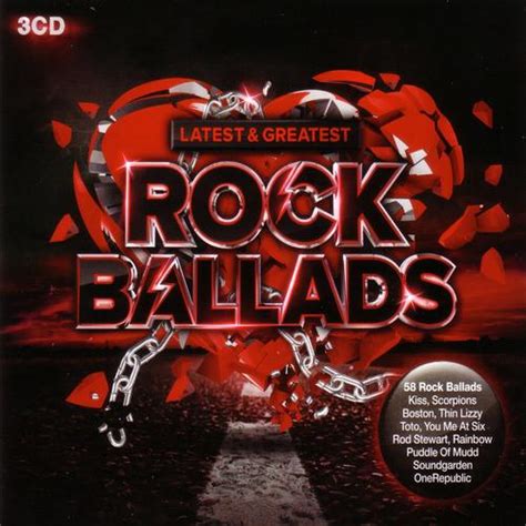 Various Artists Latest And Greatest Rock Ballads 3 Cd