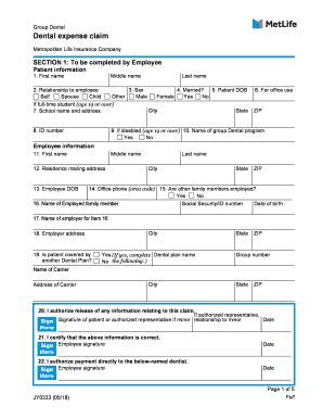 form metlife jy fill  printable fillable blank