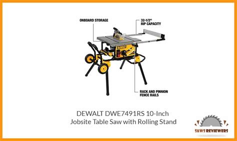 dewalt dwers table   rolling stand honest review saws reviewers