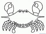 Crab Horseshoe Coloring Silhouette Clip Getdrawings sketch template