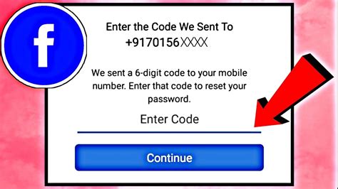 fix facebook  digit verification code  received problem  android phone  list