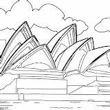 Coloring Opera Sydney House October sketch template
