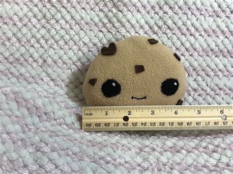 chocolate chip cookie plushie etsy