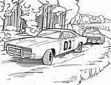 Dukes Daisy Hazzard Hazard Subaru Impreza Cooter Drawings sketch template