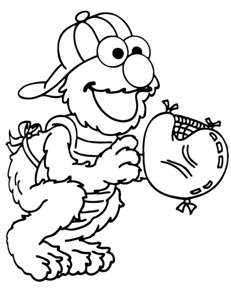 elmo printable coloring page coloring home