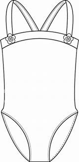 Template Swimsuit Coloring Suit Bathing Leotard Deviantart Pages Sketch Templates sketch template