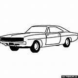 Coloring Charger Dodge Pages Color Thecolor 1969 Challenger Chargers Car Cars sketch template