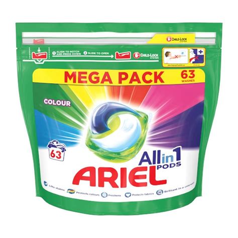 ariel    pods colour  pack savers health home beauty