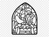 Nativity Stained Glass Coloring Christmas Scene Decorations Clipart sketch template