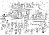 Playmobil Ausmalbilder Hauser Malvorlagen Weihnachten Croisière Licorne Familie Croisiere Drucken Kinder Princesas Polizei Fille Chevaliers Imprime sketch template