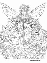 Coloring Pages Fairy Princess Wiccan Adults Christmas Printable Ice Mystical Winter Color Fairies Craft Hard Kids Boob Comments Popular Print sketch template
