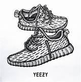 Yeezy Drawing Boost Coloring Pages Shoes Adidas Kanye West Sneaker Template Sketch Behance Smale Kurt Illustration Jordan Shoe Drawings Fashion sketch template