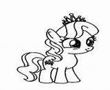 Pony Coloring Little Pages Tiara Diamond Online Printable Color sketch template