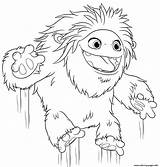 Yeti Abominable Coloriage Coloringall Everest Compagnie Dessin sketch template
