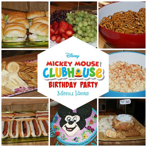 mickey mouse birthday party menu ideas   bite club