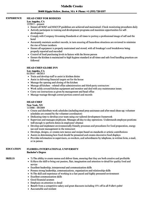 sample  chief mate resume chef resume sample examples sous chef