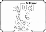 Dinosaur Coloring Pages Preschool Library Clipart Worksheets Color Letter Popular sketch template