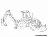 Backhoe Coloring Caterpillar Loader Sketch Pages Kids Heavy Activity Machinery Color Colouring Printable Truck Print Ready Awesome Fun Backhoes Activities sketch template