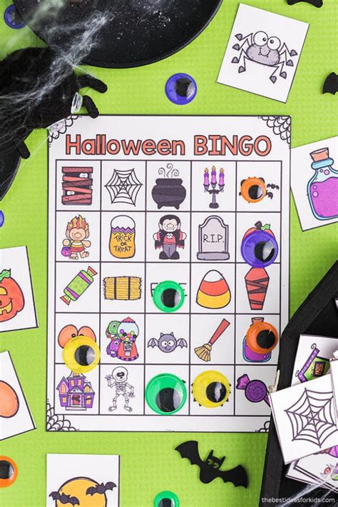 halloween bingo  printables   ideas  kids diy crafts