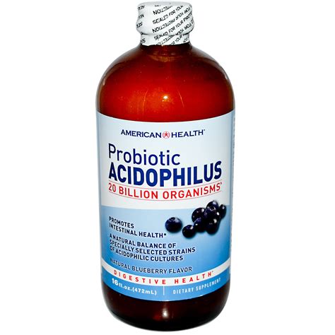 american health probiotic acidophilus natural blueberry flavor  fl