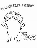 Lorax Truffula Getdrawings Seuss Coloringsun sketch template