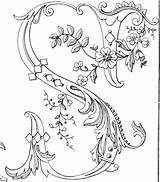 Illuminated Monogram Buchstaben Some Kalligraphie Flowered Monogramme Drop Monograms Schrift Malvorlagen sketch template