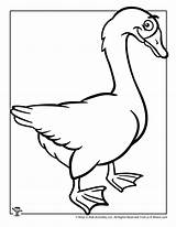 Coloring Goose Crafts sketch template