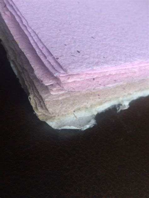 5 Sheets 8 5x11 Inch Muted Pinks Batch Handmade Paper Eco Friendly