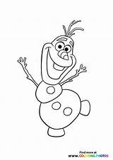 Olaf Dancing sketch template