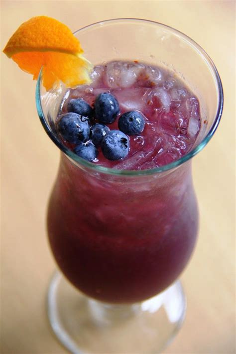 Blueberry Rum Cocktail The Midnight Island Blues