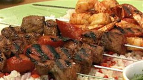 argentinean surf and turf skewers with chimichurri rachael ray show