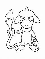 Pokemon Coloring Pages Advanced Picgifs Smeargle sketch template