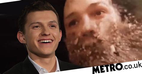 tom holland is officially trolling us all over spider man s infinity
