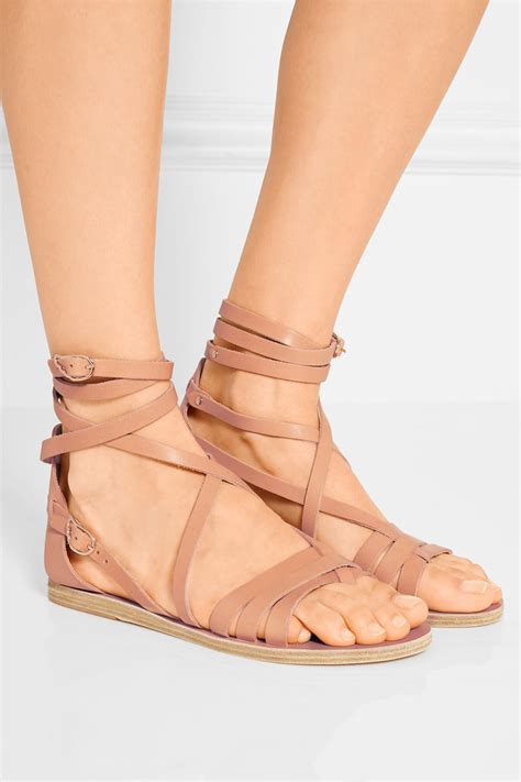 ancient greek sandals satira leather sandals lyst