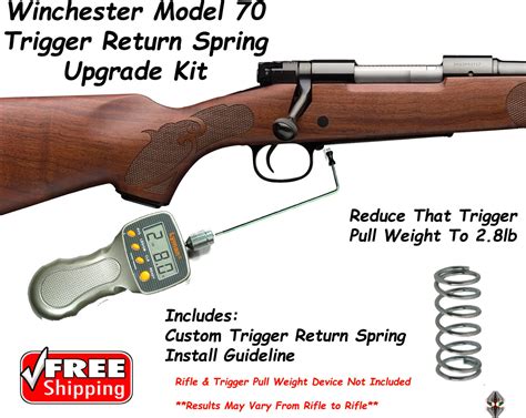 winchester model  reduced trigger pull weight trigger return spring kit wesbaun gun springs