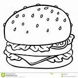 Burger Drawing Cheeseburger Hamburger Vector Illustration Cartoon Draw Big Getdrawings Hand Stock Drawings Shutterstock sketch template