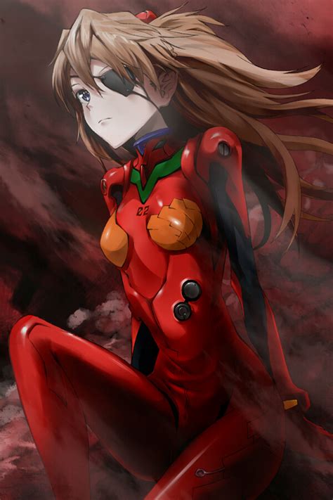 souryuu asuka langley neon genesis evangelion and 2 more drawn by