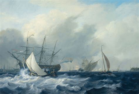 manual resize  wallpaper picture seascape nicolaas baur warship amsterdam