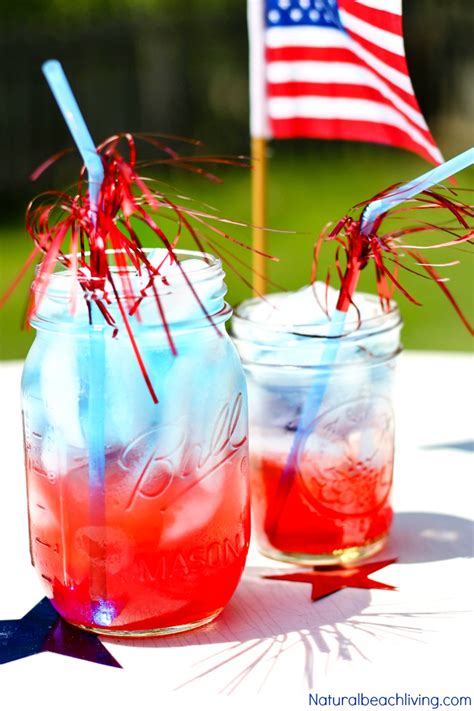 How To Make Patriotic Non Alcoholic Summer Drinks Perfect 4th Of July
