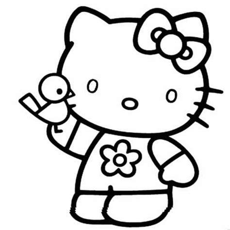 emo  kitty character coloring pages