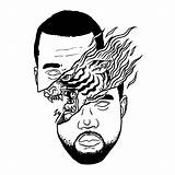 Kanye Weeknd Dope Hop Wiz Khalifa Rocky Ae sketch template