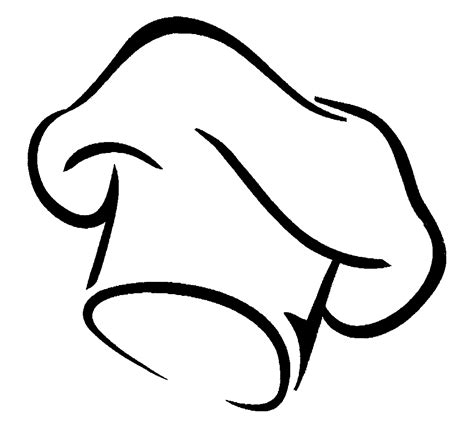 chef hat outline clipart