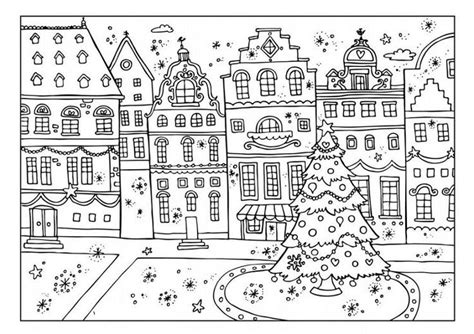 winter coloring pages activity village christmas coloring books