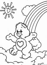 Coloring4free Bears Coloring Care Pages Rainbow Sun Related Posts sketch template