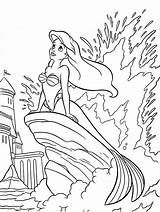Cliff Princesses Designlooter Meerjungfrau Arielle Getdrawings Cinderella sketch template