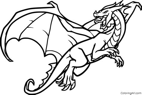 realistic dragon coloring pages coloringall