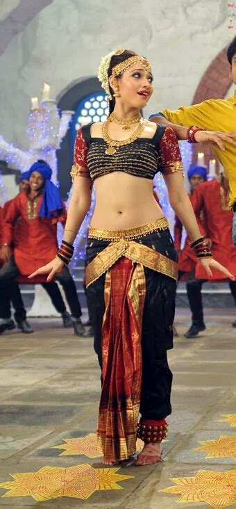 Tamanna Showing Sexy Navel In One Of Her Movie In Bharathanattiyam